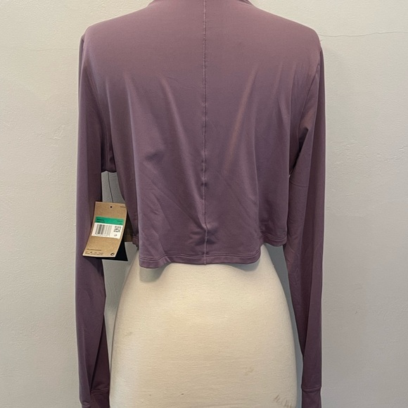 Nike Dri-FIT One Luxe Women's Long-Sleeve Cropped Training Top Sz XL $62 - Picture 3 of 7
